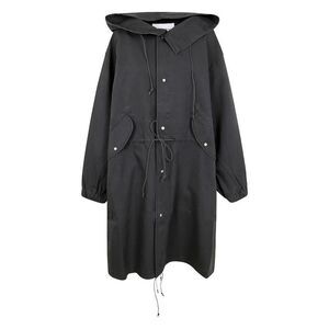 OAMC Oversized Hooded Cotton Parka Unisex BLACK Outerwear